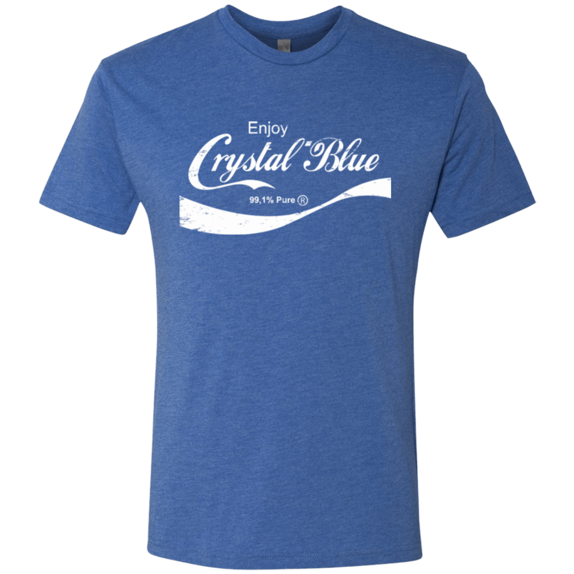 T-Shirts Vintage Royal / Small Crystal Blue Coke Men's Triblend T-Shirt