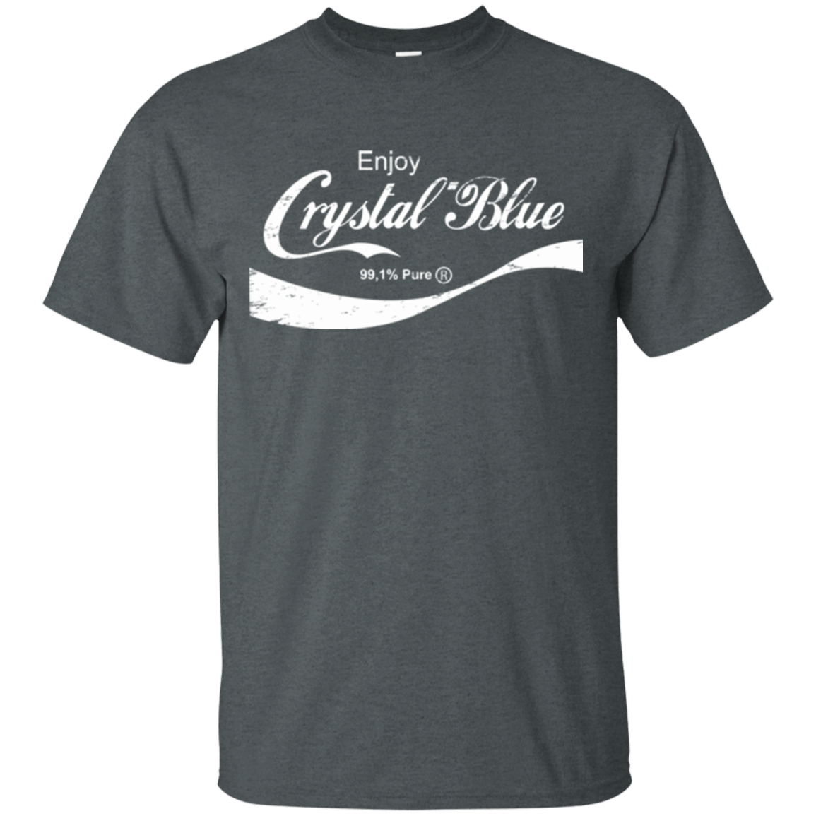 T-Shirts Dark Heather / Small Crystal Blue Coke T-Shirt