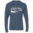 T-Shirts Indigo / X-Small Crystal Blue Coke Triblend Long Sleeve Hoodie Tee