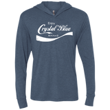 T-Shirts Indigo / X-Small Crystal Blue Coke Triblend Long Sleeve Hoodie Tee