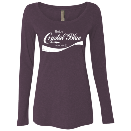 T-Shirts Vintage Purple / Small Crystal Blue Coke Women's Triblend Long Sleeve Shirt