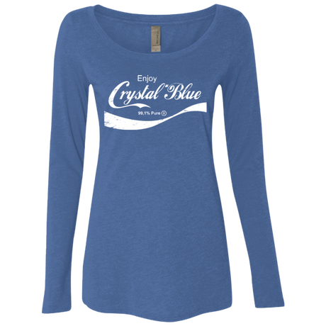 T-Shirts Vintage Royal / Small Crystal Blue Coke Women's Triblend Long Sleeve Shirt
