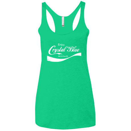 T-Shirts Envy / X-Small Crystal Blue Coke Women's Triblend Racerback Tank