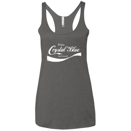 T-Shirts Premium Heather / X-Small Crystal Blue Coke Women's Triblend Racerback Tank