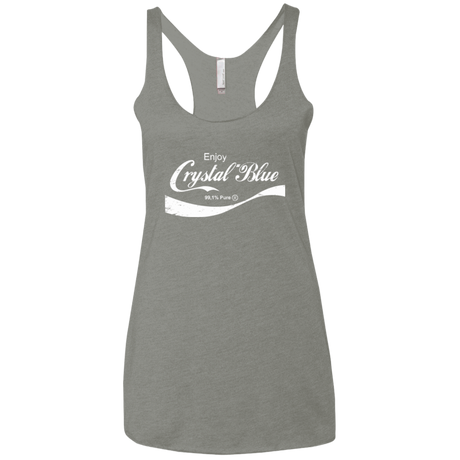 T-Shirts Venetian Grey / X-Small Crystal Blue Coke Women's Triblend Racerback Tank