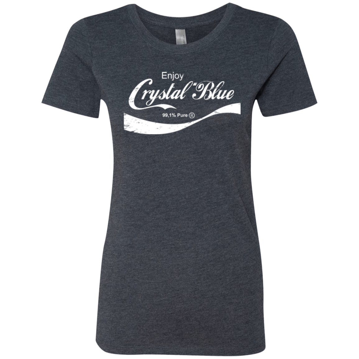 T-Shirts Vintage Navy / Small Crystal Blue Coke Women's Triblend T-Shirt