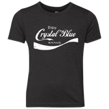 T-Shirts Vintage Black / YXS Crystal Blue Coke Youth Triblend T-Shirt