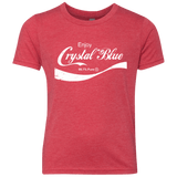 T-Shirts Vintage Red / YXS Crystal Blue Coke Youth Triblend T-Shirt