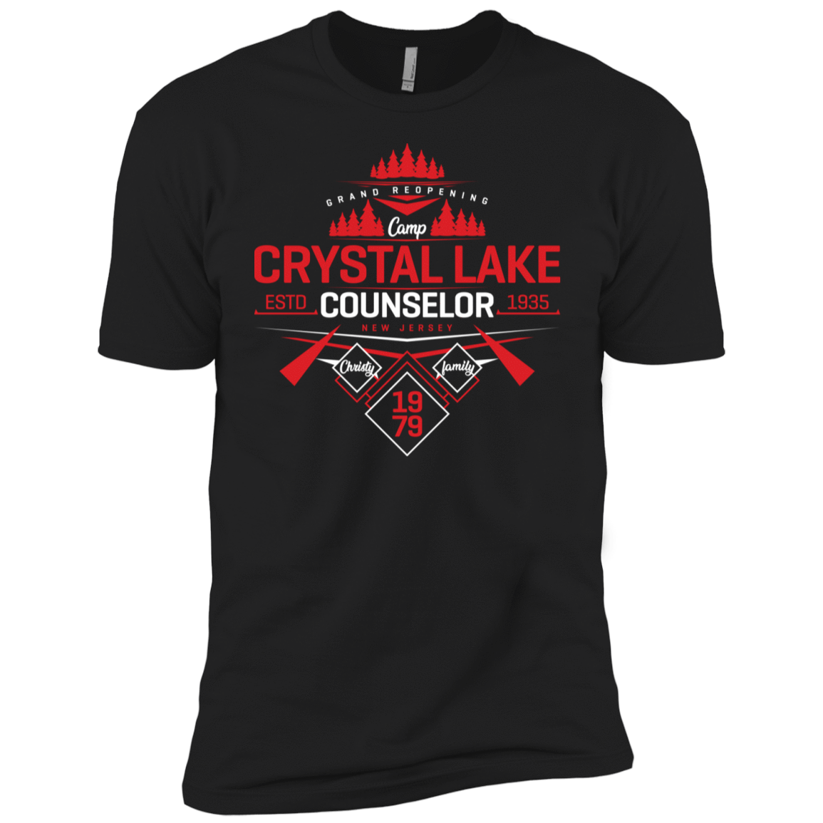 T-Shirts Black / YXS Crystal Lake Counselor Boys Premium T-Shirt