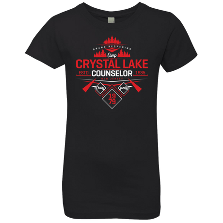 T-Shirts Black / YXS Crystal Lake Counselor Girls Premium T-Shirt
