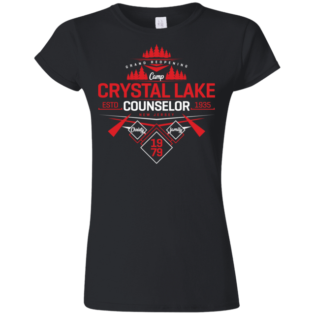 T-Shirts Black / S Crystal Lake Counselor Junior Slimmer-Fit T-Shirt