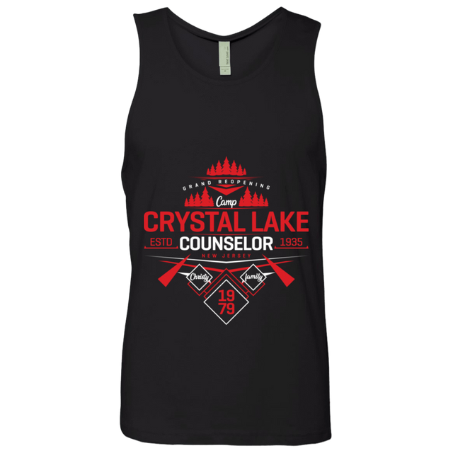 T-Shirts Black / S Crystal Lake Counselor Men's Premium Tank Top
