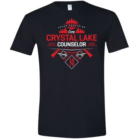 T-Shirts Black / S Crystal Lake Counselor Men's Semi-Fitted Softstyle