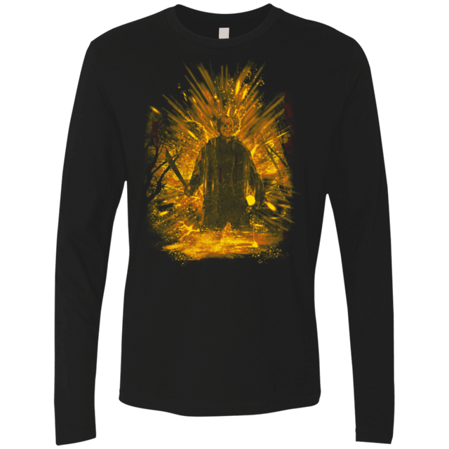 T-Shirts Black / Small Crystal Lake Storm Orange Men's Premium Long Sleeve