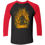 T-Shirts Vintage Black/Vintage Red / X-Small Crystal Lake Storm Orange Men's Triblend 3/4 Sleeve