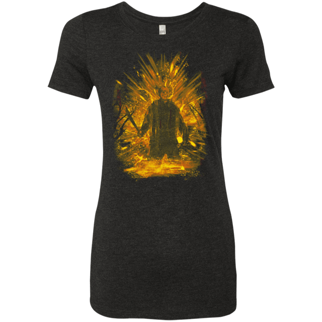 T-Shirts Vintage Black / Small Crystal Lake Storm Orange Women's Triblend T-Shirt