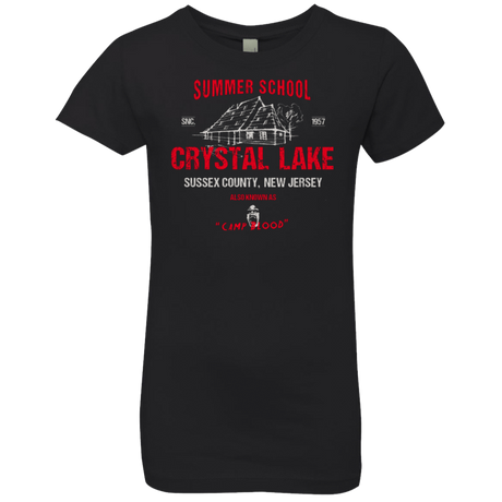 T-Shirts Black / YXS Crystal Lake summer school Girls Premium T-Shirt