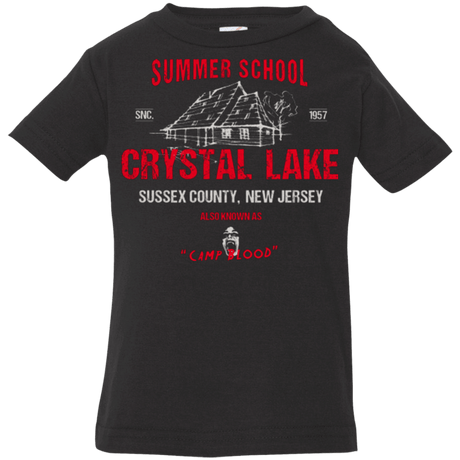 T-Shirts Black / 6 Months Crystal Lake summer school Infant Premium T-Shirt