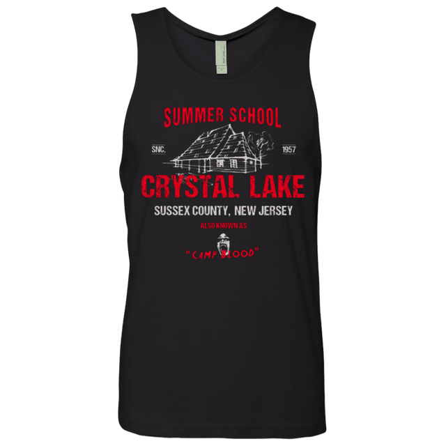 T-Shirts Black / Small Crystal Lake summer school Men's Premium Tank Top