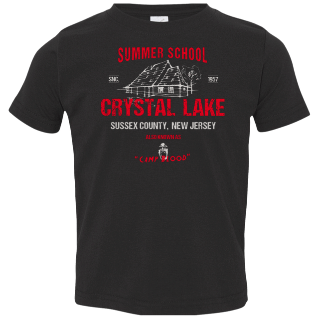 T-Shirts Black / 2T Crystal Lake summer school Toddler Premium T-Shirt