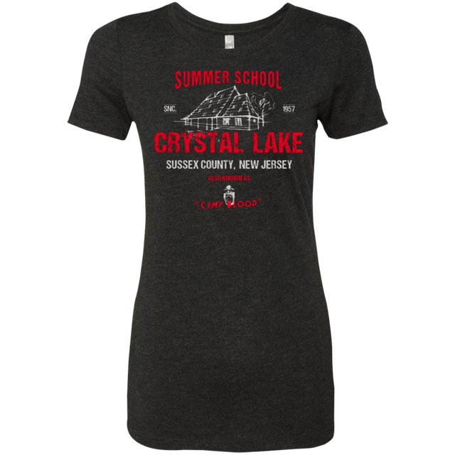 T-Shirts Vintage Black / Small Crystal Lake summer school Women's Triblend T-Shirt