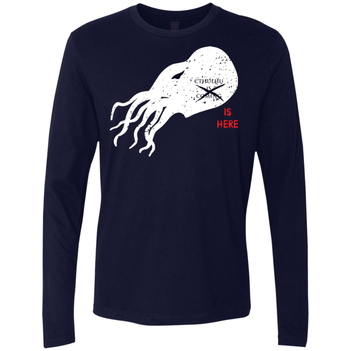 T-Shirts Midnight Navy / Small Cthulhu(3) Men's Premium Long Sleeve