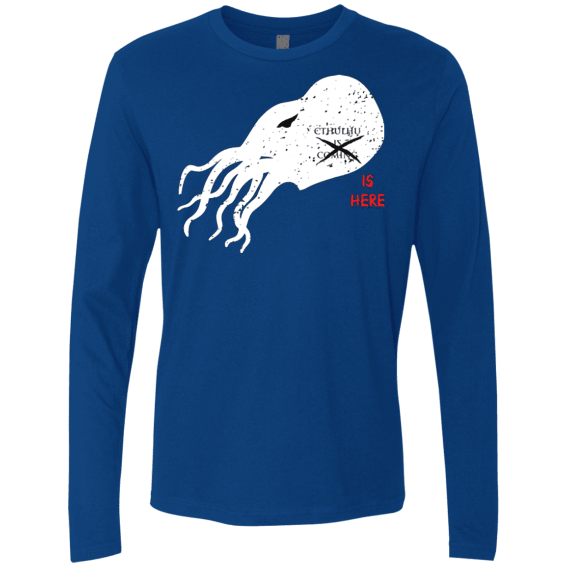 T-Shirts Royal / Small Cthulhu(3) Men's Premium Long Sleeve