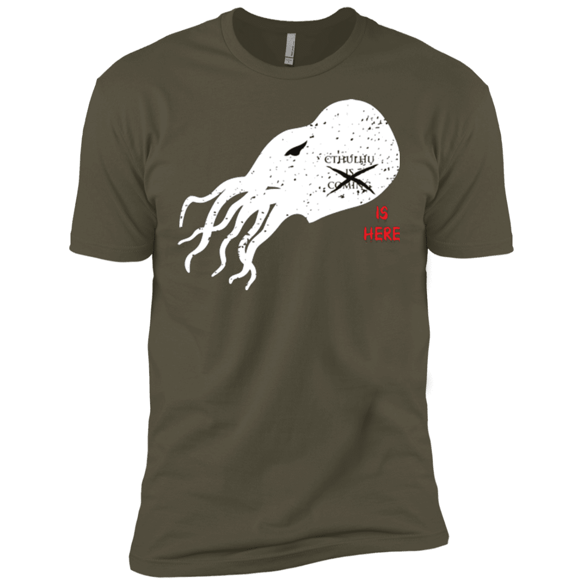 T-Shirts Military Green / X-Small Cthulhu(3) Men's Premium T-Shirt