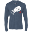 T-Shirts Indigo / X-Small Cthulhu(3) Triblend Long Sleeve Hoodie Tee