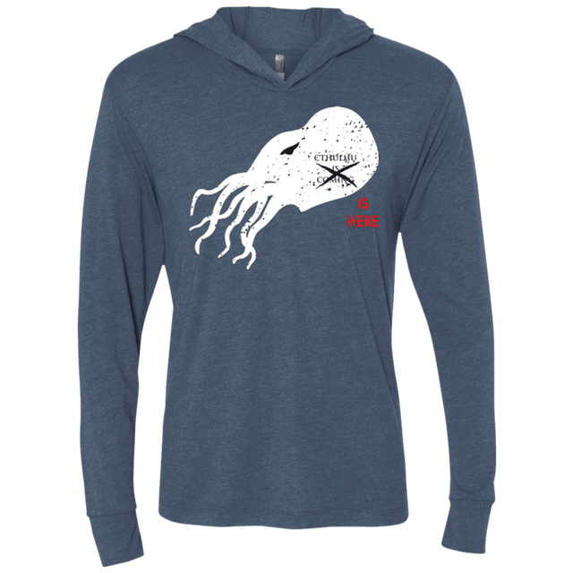 T-Shirts Indigo / X-Small Cthulhu(3) Triblend Long Sleeve Hoodie Tee