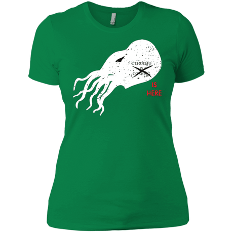 T-Shirts Kelly Green / X-Small Cthulhu(3) Women's Premium T-Shirt