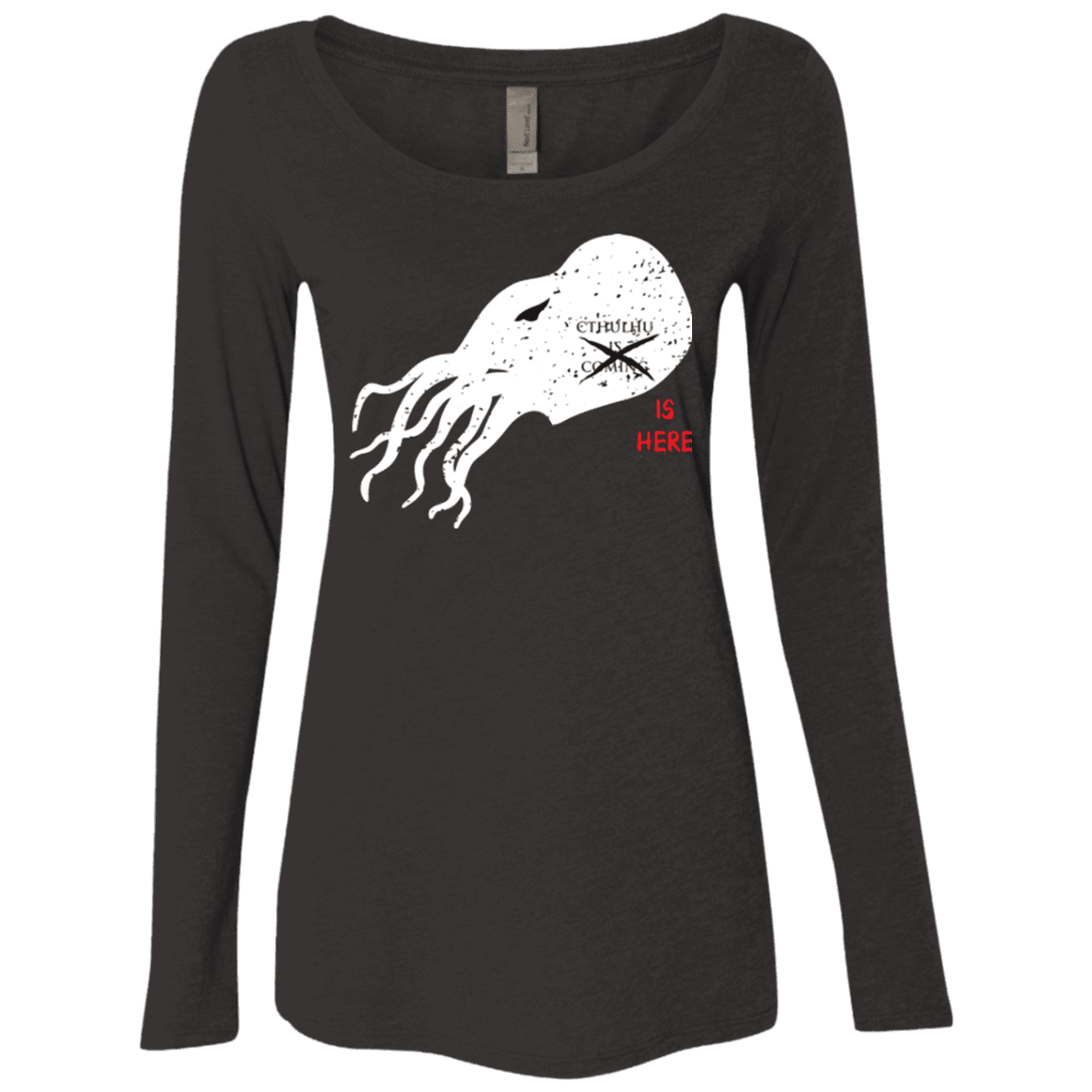 T-Shirts Vintage Black / Small Cthulhu(3) Women's Triblend Long Sleeve Shirt