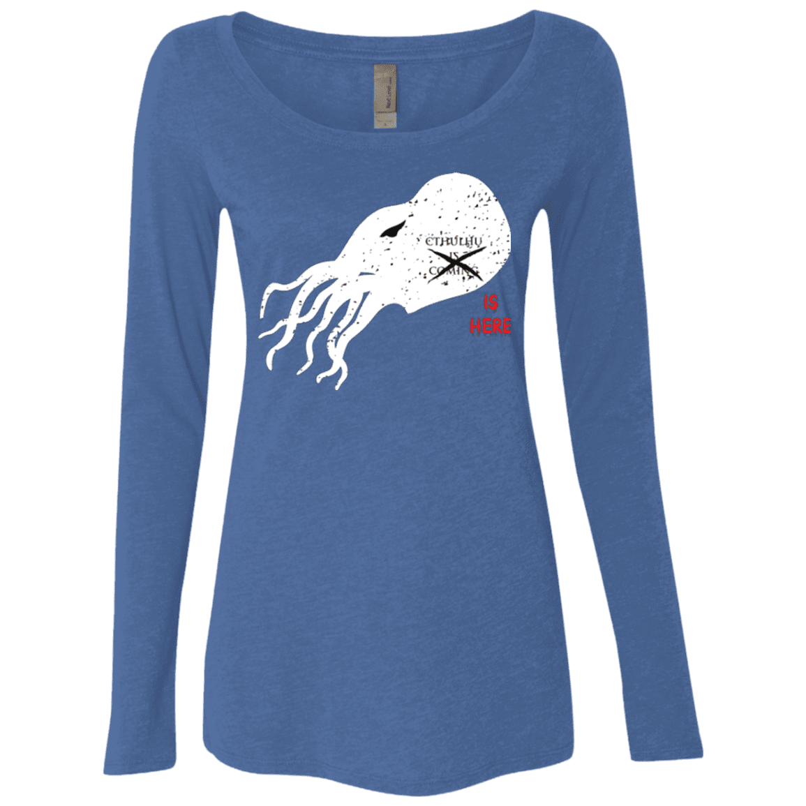 T-Shirts Vintage Royal / Small Cthulhu(3) Women's Triblend Long Sleeve Shirt