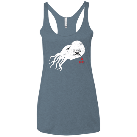 T-Shirts Indigo / X-Small Cthulhu(3) Women's Triblend Racerback Tank