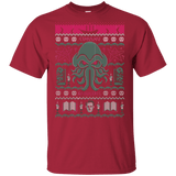 T-Shirts Cardinal / YXS Cthulhu Awakens Ugly Sweater Youth T-Shirt