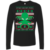 T-Shirts Black / Small Cthulhu Cultist Christmas Men's Premium Long Sleeve