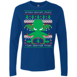 T-Shirts Royal / Small Cthulhu Cultist Christmas Men's Premium Long Sleeve
