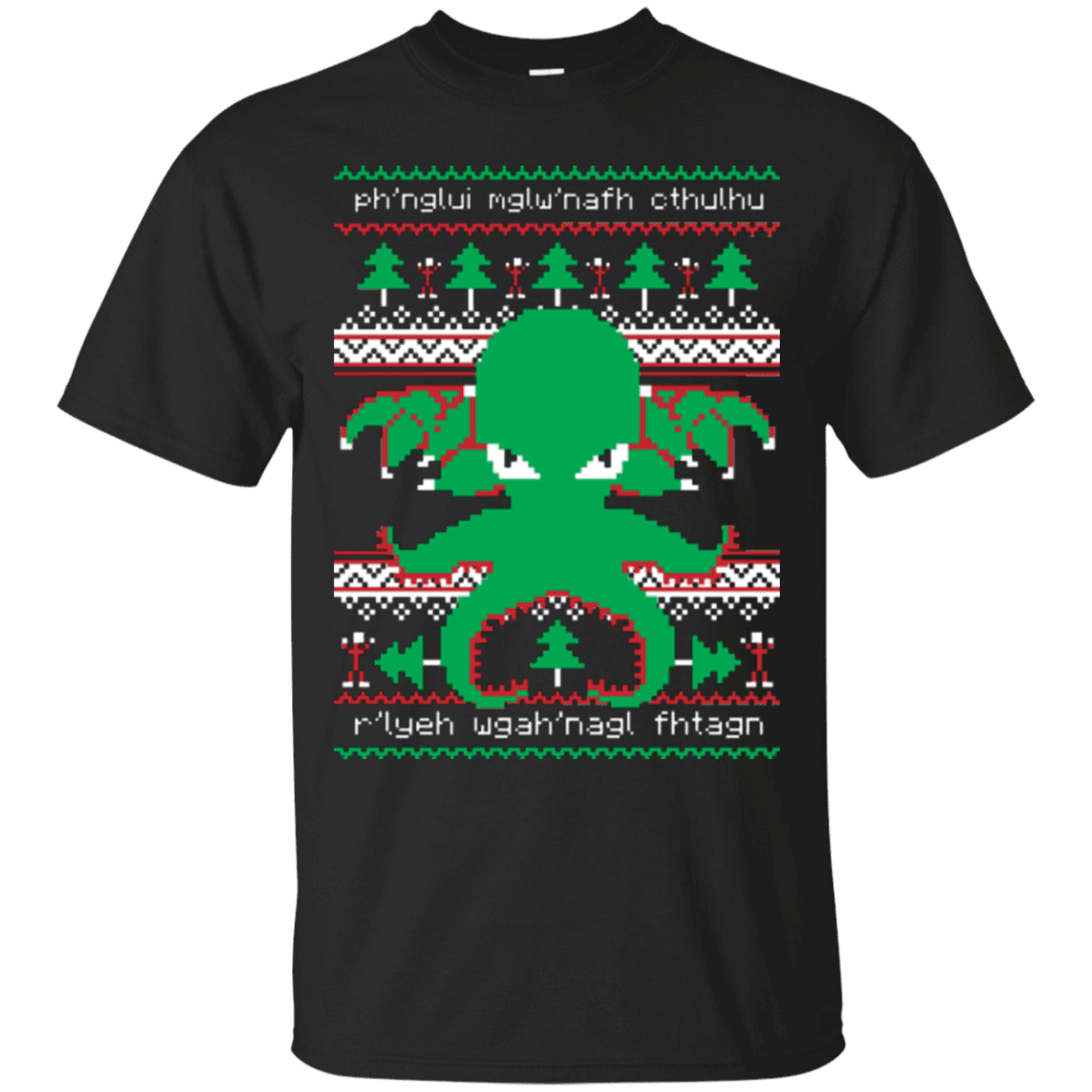 T-Shirts Black / Small Cthulhu Cultist Christmas T-Shirt