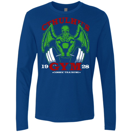 T-Shirts Royal / Small Cthulhu Gym Men's Premium Long Sleeve