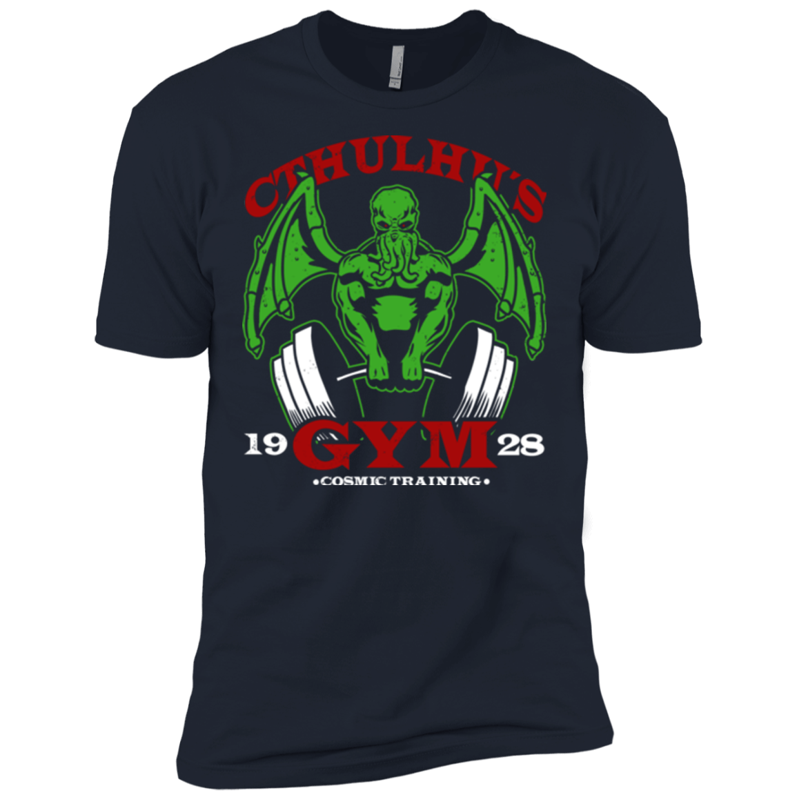 T-Shirts Midnight Navy / X-Small Cthulhu Gym Men's Premium T-Shirt