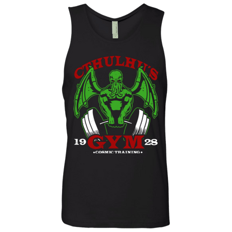 T-Shirts Black / Small Cthulhu Gym Men's Premium Tank Top