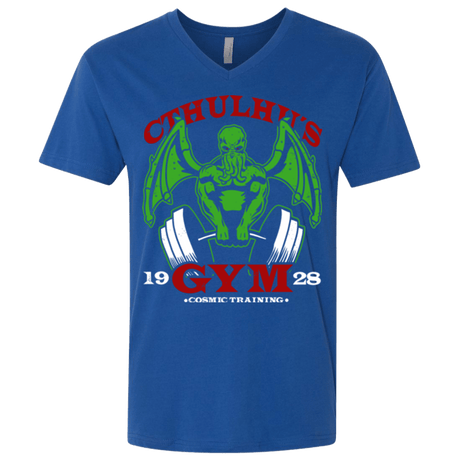 T-Shirts Royal / X-Small Cthulhu Gym Men's Premium V-Neck