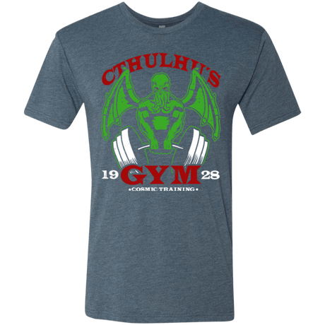T-Shirts Indigo / Small Cthulhu Gym Men's Triblend T-Shirt