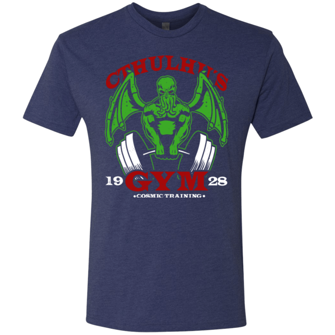 T-Shirts Vintage Navy / Small Cthulhu Gym Men's Triblend T-Shirt