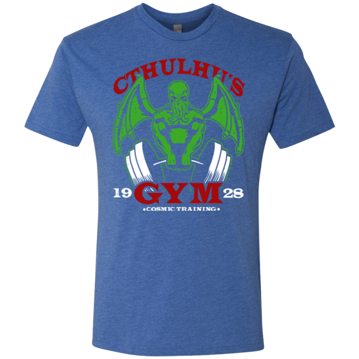 T-Shirts Vintage Royal / Small Cthulhu Gym Men's Triblend T-Shirt