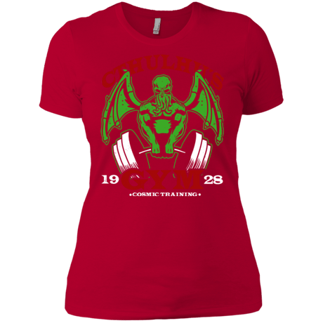 T-Shirts Red / X-Small Cthulhu Gym Women's Premium T-Shirt