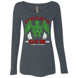 T-Shirts Vintage Navy / Small Cthulhu Gym Women's Triblend Long Sleeve Shirt