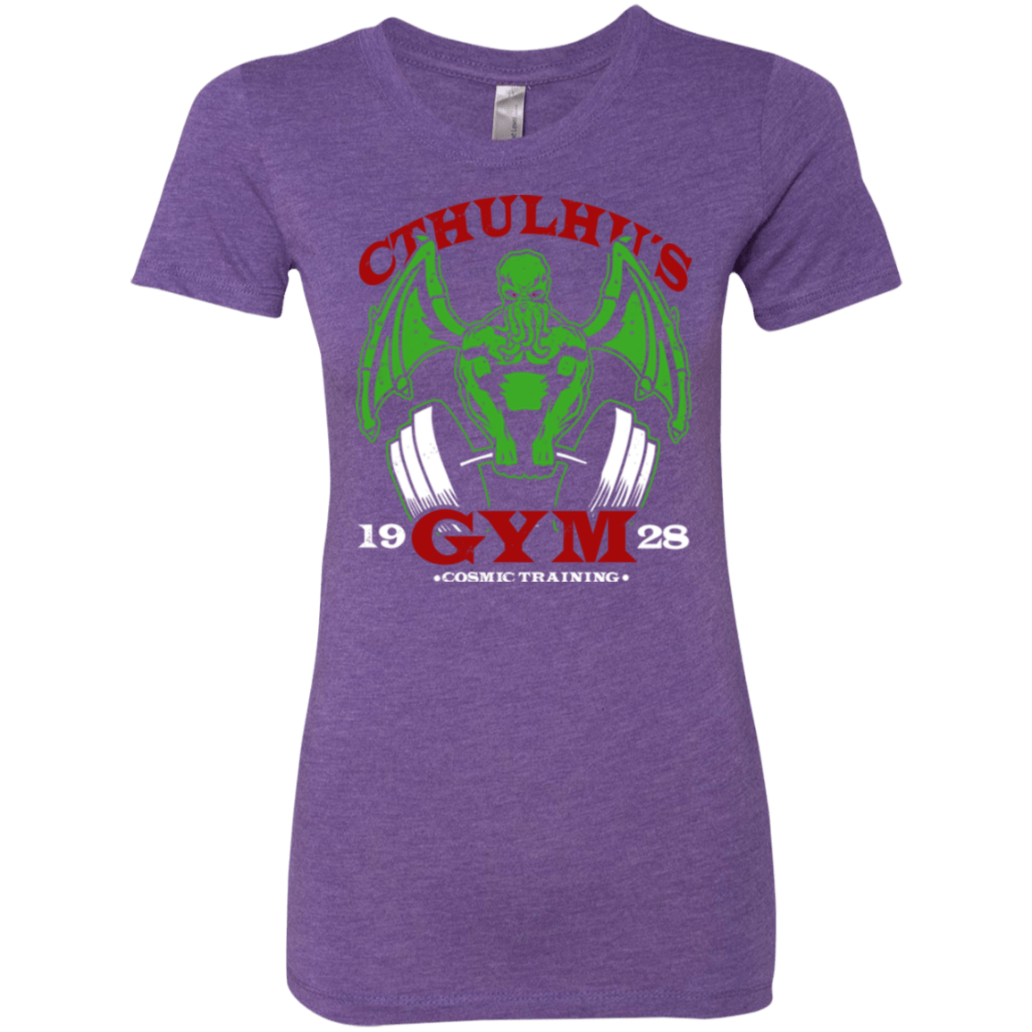 T-Shirts Purple Rush / Small Cthulhu Gym Women's Triblend T-Shirt