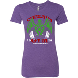 T-Shirts Purple Rush / Small Cthulhu Gym Women's Triblend T-Shirt