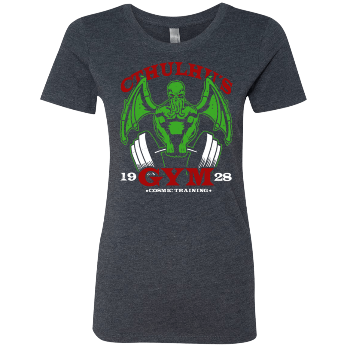 T-Shirts Vintage Navy / Small Cthulhu Gym Women's Triblend T-Shirt